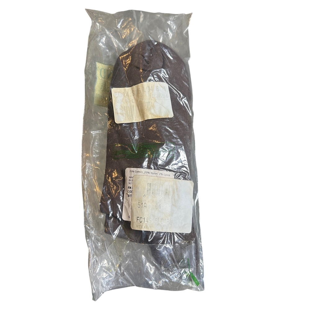 Vintage Haband Dress Socks Men‎ 10-13 Brown New Argyle Cotton Blend Classic - Picture 2 of 5
